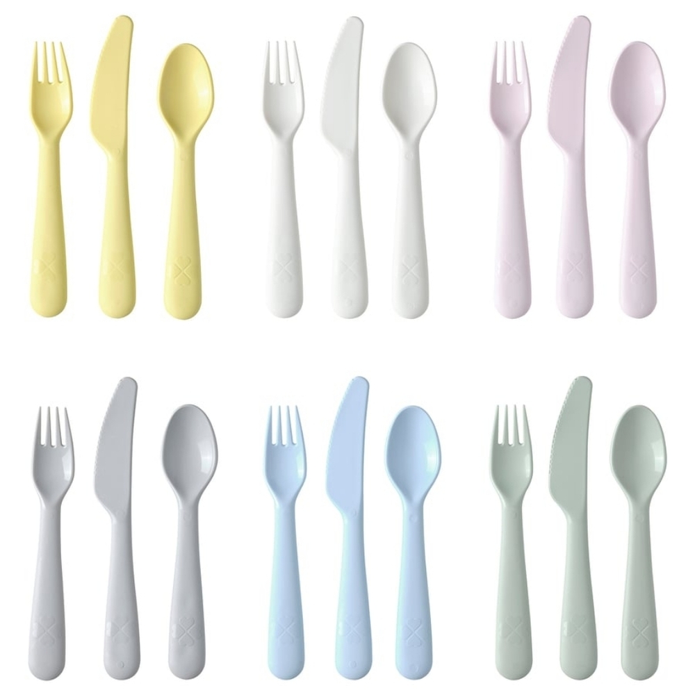 Ikea KALAS Plastic Kids Utensils Set